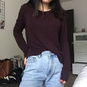 🚫SOLD🚫 maroon brandy melville long sleeve top